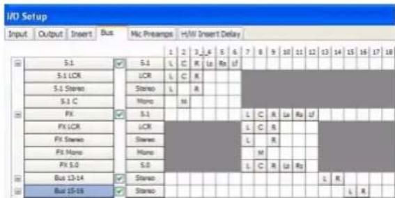 Avid Pro Tools 7.0 - Exemple de chemins de bus - 1