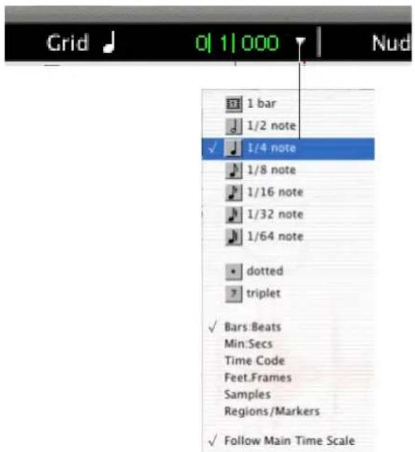 Avid Pro Tools 7.0 - Configuration de la grille - 1