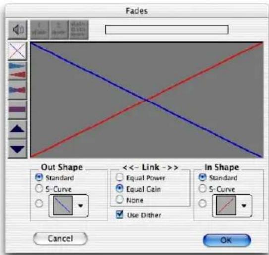 Avid Pro Tools 7.0 - Boîte de dialogue Fades - 1