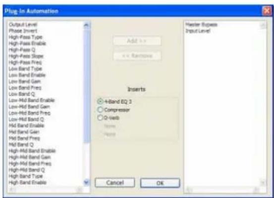 Avid Pro Tools 7.0 - Pour activer les commandes d'un plug-in à automatiser : - 2