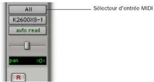Avid Pro Tools 7.0 - Configuration de pistes MIDI ou de pistes d'instrument pour l'enregistrement - 2