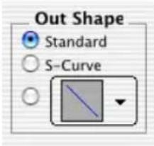 Avid Pro Tools 7.0 - Réglage de la forme du fondu en sortie - 1