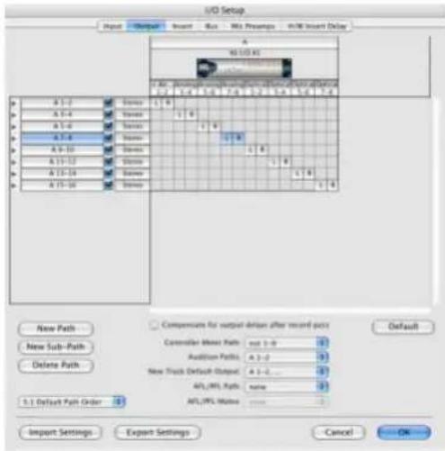 Avid Pro Tools 7.0 - Chemins et configuration des E/S - 1