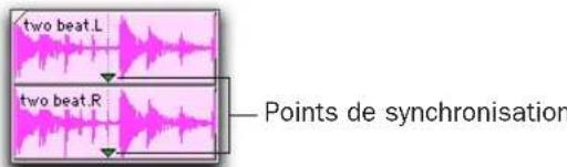 Avid Pro Tools 7.0 - Pour définir le point de synchronisation d'une région : - 1
