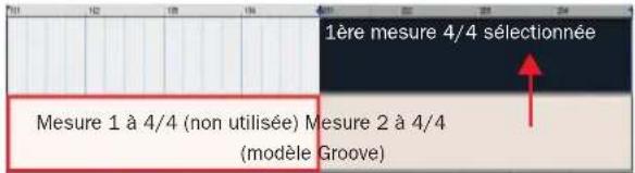 Avid Pro Tools 7.0 - Affectation du modèle pour les temps identiques et les mesures paires - 1
