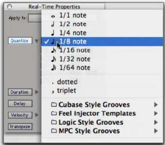 Avid Pro Tools 7.0 - Quantize - 1