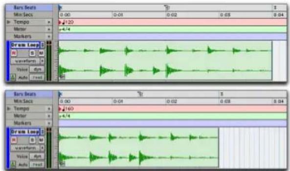 Avid Pro Tools 7.0 - Groupes de régions sur des pistes basées sur des références temporelles - 1