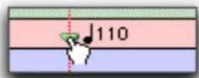 Avid Pro Tools 7.0 - Pour déplacer un événement de tempo en le faisant glisser : - 1