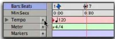 Avid Pro Tools 7.0 - Pour Insérer un événement de tempo : - 1