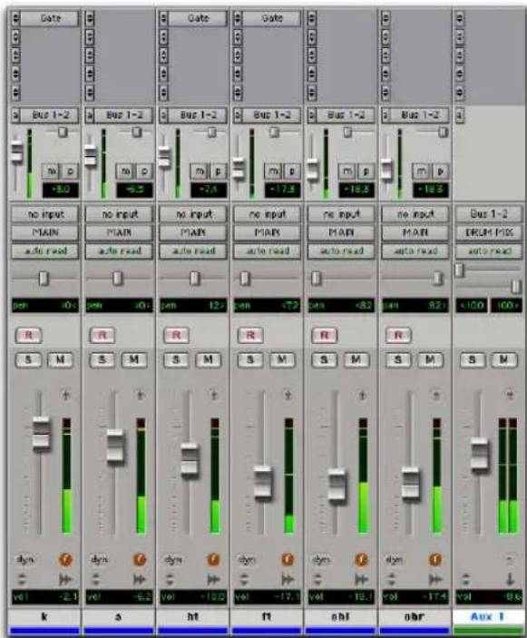 Avid Pro Tools 7.0 - Pour créer un prémixage d'écoute, procédez comme suit : - 1
