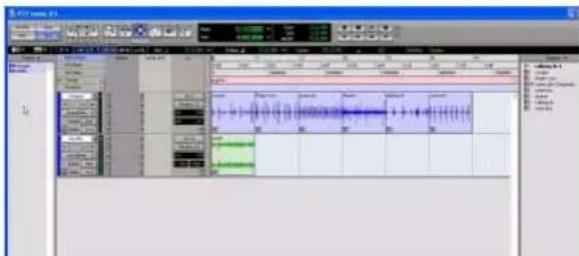 Avid Pro Tools 7.0 - Pour faire glisser, puis déposer plusieurs éléments de la liste des régions sur une seule piste : - 1
