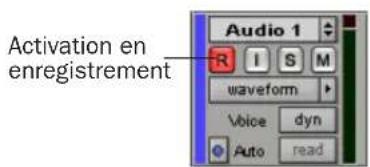 Avid Pro Tools 7.0 - Pour configurer une piste audio en enregistrement : - 8