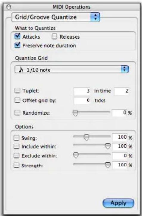 Avid Pro Tools 7.0 - Utilisation de la fenêtre MIDI Operations - 1