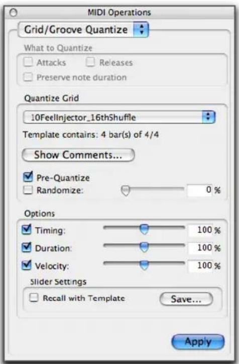 Avid Pro Tools 7.0 - Groove Quantize - 1
