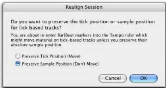 Avid Pro Tools 7.0 - Realignement de session - 2