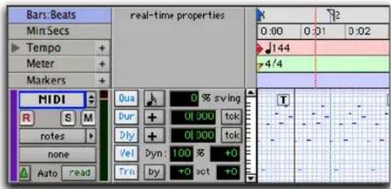 Avid Pro Tools 7.0 - Vue des propriétés en temps réel - 1