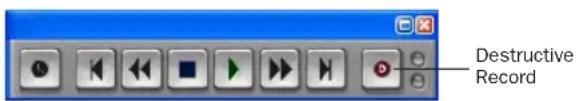 Avid Pro Tools 7.0 - Pour enregistrer de façon destructive sur une prise précédente : - 1