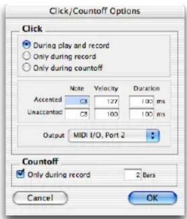 Avid Pro Tools 7.0 - Pour configurer les options du métronome : - 1