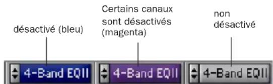 Avid Pro Tools 7.0 - Pour désactiver un plug-in : - 1