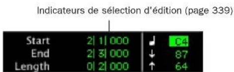 Avid Pro Tools 7.0 - Indicateurs de sélection d'édition - 1