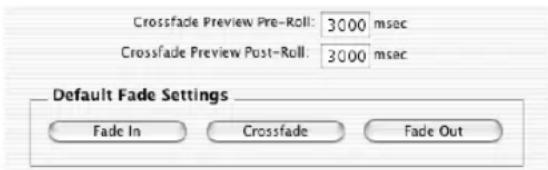 Avid Pro Tools 7.0 - Pour définir les préférences de crossfade : - 1