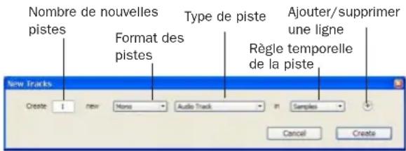 Avid Pro Tools 7.0 - Pour créer des pistes : - 1