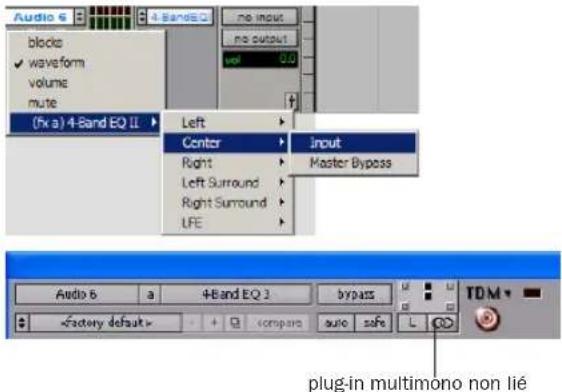 Avid Pro Tools 7.0 - Pour afficher et modifier les playlists individuelles d'un plug-in multimono : - 1