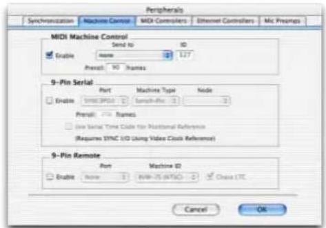 Avid Pro Tools 7.0 - Pour utiliser la fonction MIDI Machine Control : - 1