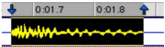 Avid Pro Tools 7.0 - Sélection des données de la piste - 1