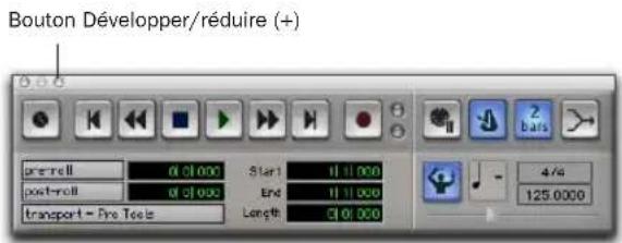 Avid Pro Tools 7.0 - Pour activer le métronome dans la fenêtre Transport : - 1