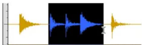 Avid Pro Tools 7.0 - Pour sélectionner une partie d'une région : - 1