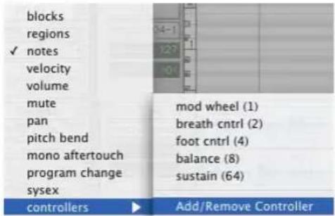 Avid Pro Tools 7.0 - Pour activer manuellement un contrôleur continu pour l'automation : - 1
