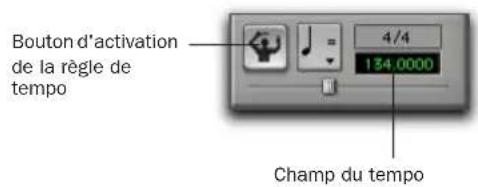 Avid Pro Tools 7.0 - Pour régler le tempo manuel à l'aide du clavier : - 1