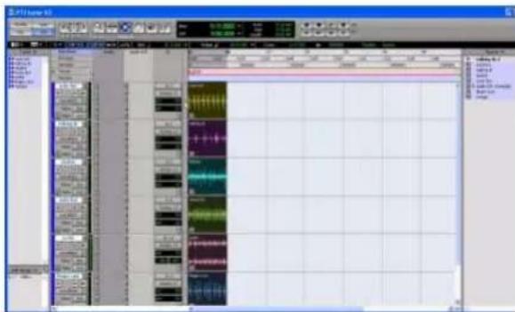 Avid Pro Tools 7.0 - Pour faire glisser, puis déposer plusieurs éléments de la liste des régions sur de nouvelles pistes : - 1