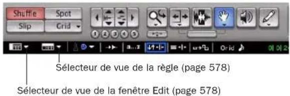 Avid Pro Tools 7.0 - Sélecteurs de vue - 1