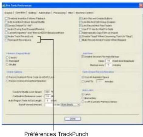 Avid Pro Tools 7.0 - Paramètres de transport et d'enregistrement des pistes - 1
