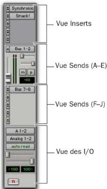 Avid Pro Tools 7.0 - Pour afficher (ou masquer) les vues disponibles dans les fenêtres Mix et Edit, effectuez une des opérations suivantes : - 4