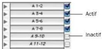 Avid Pro Tools 7.0 - Affichage du statut actif ou inactif - 1
