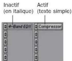 Avid Pro Tools 7.0 - Inserts de plug-in inactifs - 1