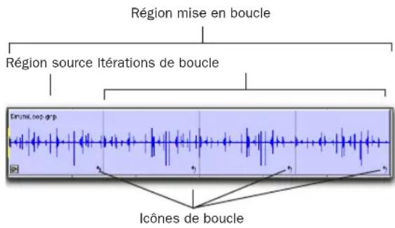 Avid Pro Tools 7.0 - Mise en boucle de régions - 1