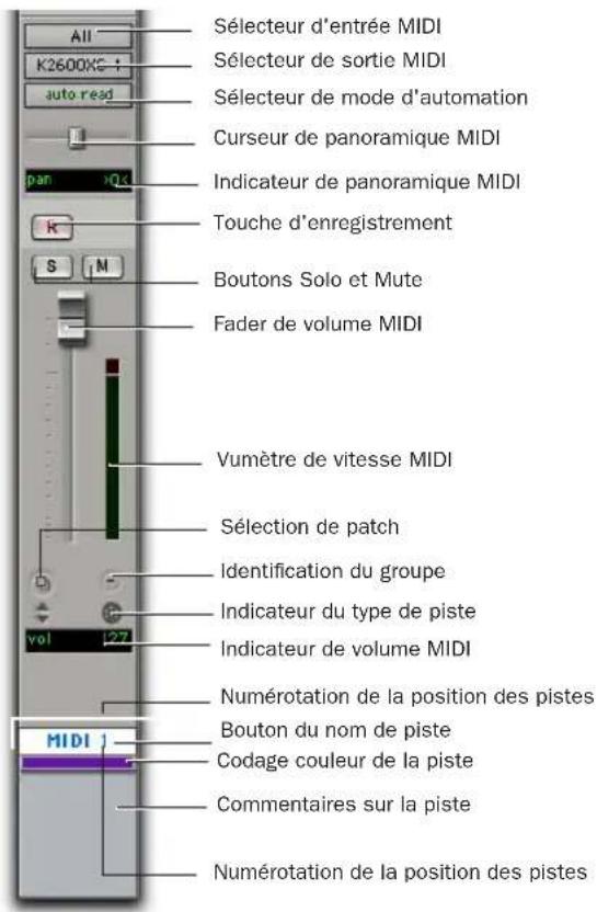 Avid Pro Tools 7.0 - Voie de piste MIDI - 1
