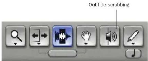 Avid Pro Tools 7.0 - Pour appliquer le scrubbing à une piste Movie : - 1