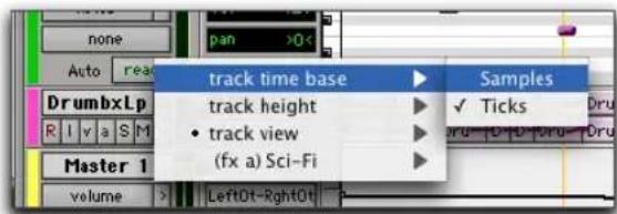 Avid Pro Tools 7.0 - Pour appliquer une autre règle temporelle à une piste, procédez comme suit : - 3