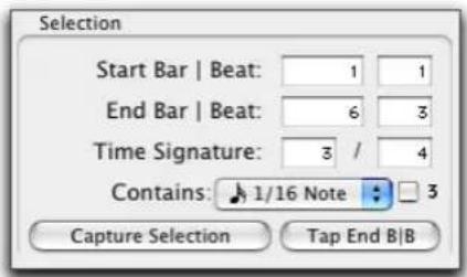 Avid Pro Tools 7.0 - Pour définir une sélection de Beat Detective : - 5