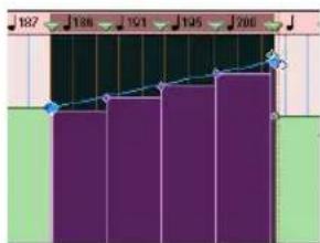 Avid Pro Tools 7.0 - Pour modifier le degré de changement du tempo à l'alde de l'outil de trimming : - 1