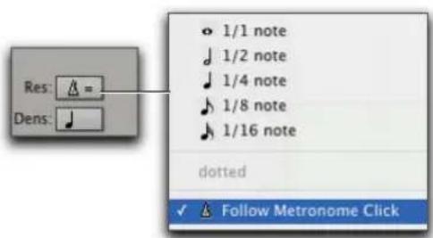 Avid Pro Tools 7.0 - Sélection de la résolution du tempo (rapport BPM) - 1