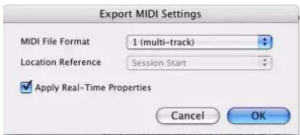Avid Pro Tools 7.0 - Pour exporter toutes les pistes MIDI et Instrument de la session en cours : - 1