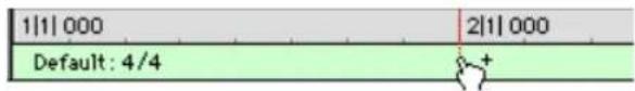 Avid Pro Tools 7.0 - Bouton d'ajout de mesure - 1