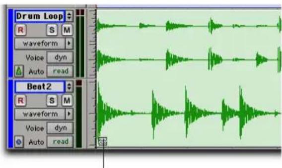 Avid Pro Tools 7.0 - Division de groupes de régions multipistes - 1