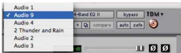 Avid Pro Tools 7.0 - Pour choisir une autre piste : - 1